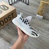 Adidas男女椰子鞋 阿迪達斯夜光椰子350 Adidas Yeezy Boost 350 v3水滴白  xhn1524