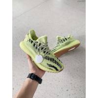 Adidas男女椰子鞋 阿迪達斯夜光椰子350 Adidas Yeezy Boost 350 v3水滴檸檬黃  xhn1557