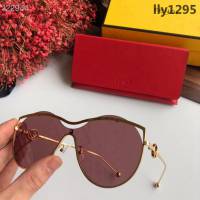 FENDI芬迪 帶鏈 FEND MODEL FF0401 女款太陽鏡  lly1295