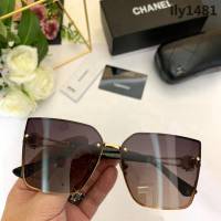 CHANEL香奈兒 新款 方形金屬麻花珍珠 女款 太陽鏡  lly1481