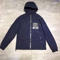 Loewe外套 19春夏新款夾克 羅意威拉鏈藍色連帽衣  tzy1596