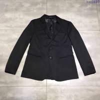 Armani男裝 19春夏新款西裝 阿瑪尼黑色男外套  tzy1610