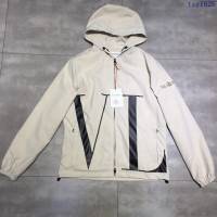 Valentino外套 moncler X Valentino新款 華倫天奴連帽外套 白色拉鏈外套  tzy1626