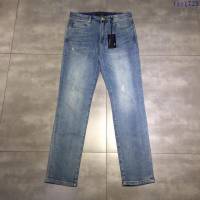 Versace牛仔褲 19春夏新款 範思哲淺藍色 男士洗水牛仔褲  tzy1723