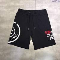 Chanel五分褲 19春夏最新款 香奈兒黑色休閒短褲  tzy1794