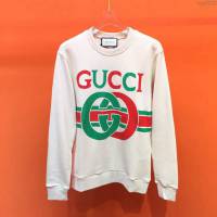 Gucci男裝 19-20FW新款 古奇白色衛衣 Gucci圓領衛衣 男士秋季新款單品  tzy2232