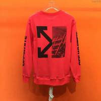 OffWhite男裝 19-20FW新款 最高品質 off圓領衛衣 off紅色套頭男衛衣 男士秋季新款單品  tzy2234