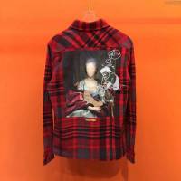 OffWhite男裝 19-20FW新款 最高品質 off男紅色格子襯衫 off春秋長袖衣 男士秋季新款單品  tzy2239