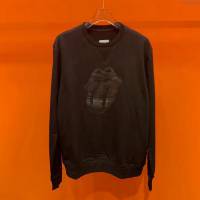 Moncler男裝 19-20FW新款衛衣 立體純羊皮貼布 盟可睞黑色圓領男休閒衣 男士秋季新款單品  tzy2300