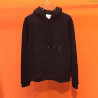 Gucci男裝 19-20FW新款 古奇連帽衛衣 黑色男士套頭衛衣 男士秋季最新單品  tzy2346