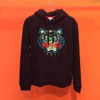 Kenzo 19/20FW新款 最高品質 高田賢三連帽套頭黑色衛衣 男士秋季最新單品  tzy2348