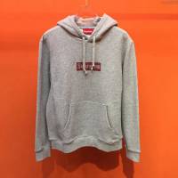 Supreme男裝 19-20FW施華洛世奇新款 最高品質 灰色 Supreme男士連帽套頭衛衣 男士秋季最新單品  tzy2359
