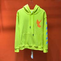 OffWhite男裝 19-20FW新款 最高品質 off男士連帽套頭衛衣 螢光綠 男士秋季最新單品  tzy2367