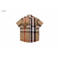 Burberry專櫃巴寶莉2023SS新款格子短袖襯衫 男女同款 tzy2636