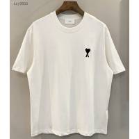 Ami專櫃2023SS新款香港限定款刺繡T恤 男女同款 tzy2655