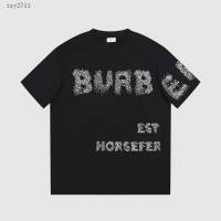 Burberry專櫃巴寶莉2023SS新款燙鑽T恤 男女同款 tzy2711