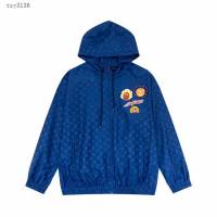 Louisvuitton路易威登Lv專門店2023FW新款刺繡章仔連帽風衣外套 男女同款 tzy3136