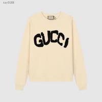 Gucci古奇專櫃古馳2023FW新款毛巾繡圓領衛衣 男女同款 tzy3188