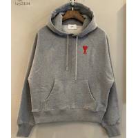 Ami專櫃2023FW新款愛心刺繡插肩連帽衛衣 男女同款 tzy3194