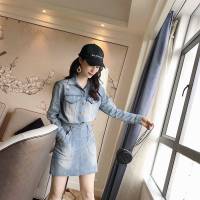 Chanel香奈兒 法國專櫃同步新款 25繡 香奈兒 牛仔套裝  xly1008