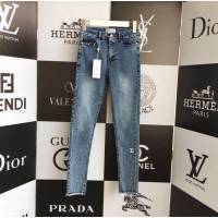 Chanel香奈兒 法國專櫃同步新款 彈力小腳牛仔褲 專櫃正品1:1定制 重工精緻刺繡 進口洗水牛仔棉 女款牛仔褲  xly1320