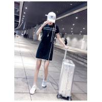 Chanel香奈兒 法國專櫃同步新款 2019夏季新款 氣質簡約圓領 短袖連衣裙 羅馬假日風情   xly1331