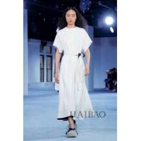 Chanel香奈兒 法國專櫃同步新款 2019新款 歐美大牌 撞色大擺裙  xly1364