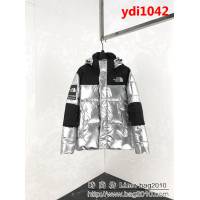 SUPREME 18ss秋冬新款 亮銀色 羽絨棉服 情侶款 ydi1042