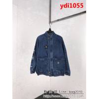 CHANEL香奈兒 18SS新款 刺繡LOGO 做舊洗水牛仔外套 情侶款 ydi1055