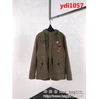 YSL聖羅蘭聖羅蘭 18ss秋冬新款 圖騰繡花圖案 薄棉外套 ydi1057