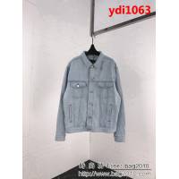 BALENCIAGA巴黎世家 新款 背後字母logo牛仔外套 明星同款 情侶款 ydi1063