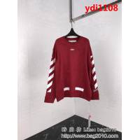 OFFwhite18ss 酒紅色箭頭基礎款 套頭衛衣 情侶款 ydi1108