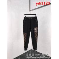 LV路易威登 定制老花logo圖案拼接 18SS秋冬衛褲 ydi1120