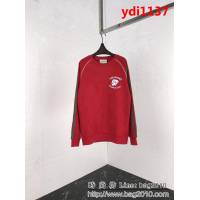 GUCCI古馳 18ss秋冬新款 虎頭印花 紅色衛衣 情侶款 ydi1137