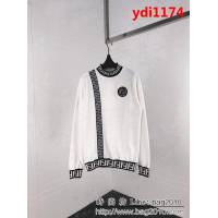 FENDI芬迪 18FW秋冬新款 高織精梳棉螺紋 套裝 情侶款 ydi1174