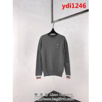 MONCLER蒙口 X 藤原浩聯名款 兩大品牌LOGO圖案刺繡 毛衣 百搭灰情侶款 ydi1246