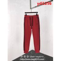 BALENCIAGA巴黎世家 18ss秋冬新款 字母小logo 純棉男款休閒褲 紅色 ydi1256