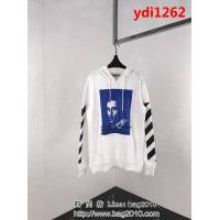 OFF-white18ss秋冬新款 貝爾尼尼人像印花 純棉衛衣 情侶款 ydi1262