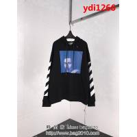 OFF-white18ss秋冬新款 貝爾尼尼人像印花 純棉衛衣 情侶款 ydi1266