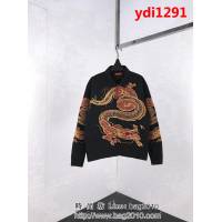 SUPREME 18FW秋冬新款 刺繡中國龍 男款夾棉夾克 黑色 ydi1291
