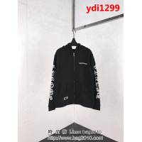 Chrome hearts 克羅心 18ss秋冬新款 梵文印花圖案 加絨加厚拉鏈衛衣 情侶款 ydi1299