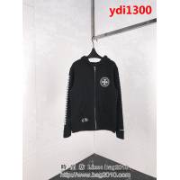 Chrome hearts 克羅心 18ss秋冬新款 梵文印花圖案 加絨加厚拉鏈衛衣 情侶款 ydi1300