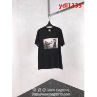 SUPREME 19春夏新款 喋血雙雄 純棉汗布 男款黑色短袖 ydi1333