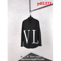 VALENTINO華倫天奴 高端系列 18FW秋冬 VLTN系列 百搭款 府綢男款長袖襯衣 ydi1372