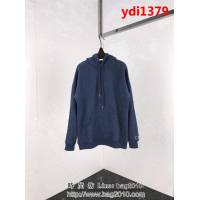 CHAMPION日版冠軍 爆款 手臂刺繡 磨毛抓絨 灰霾藍連帽衛衣 情侶款 ydi1379