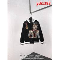 DＧ杜嘉班納 18ss秋冬新款 絲絨棒球款 豹將軍貼章圖案 男款外套 ydi1392