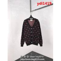 GUCCI古馳 黑紅新配色系列 18ss秋冬新款 全身雙G logo 開衫毛衣 情侶款 ydi1419