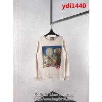 GUCCI古馳 18FW日本限定 二次元漫畫花仙子印花 圓領衛衣 情侶款 ydi1440