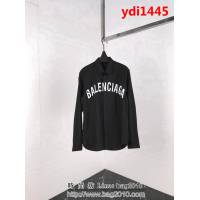 BALENCIAGA巴黎世家 18ss秋冬新款 胸前弧形字母印花logo 百搭襯衣 情侶款 ydi1445