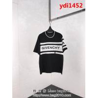 GVC紀梵希 19ss春夏新款 立體字母刺繡 絲光棉短袖 男女同款 ydi1452
